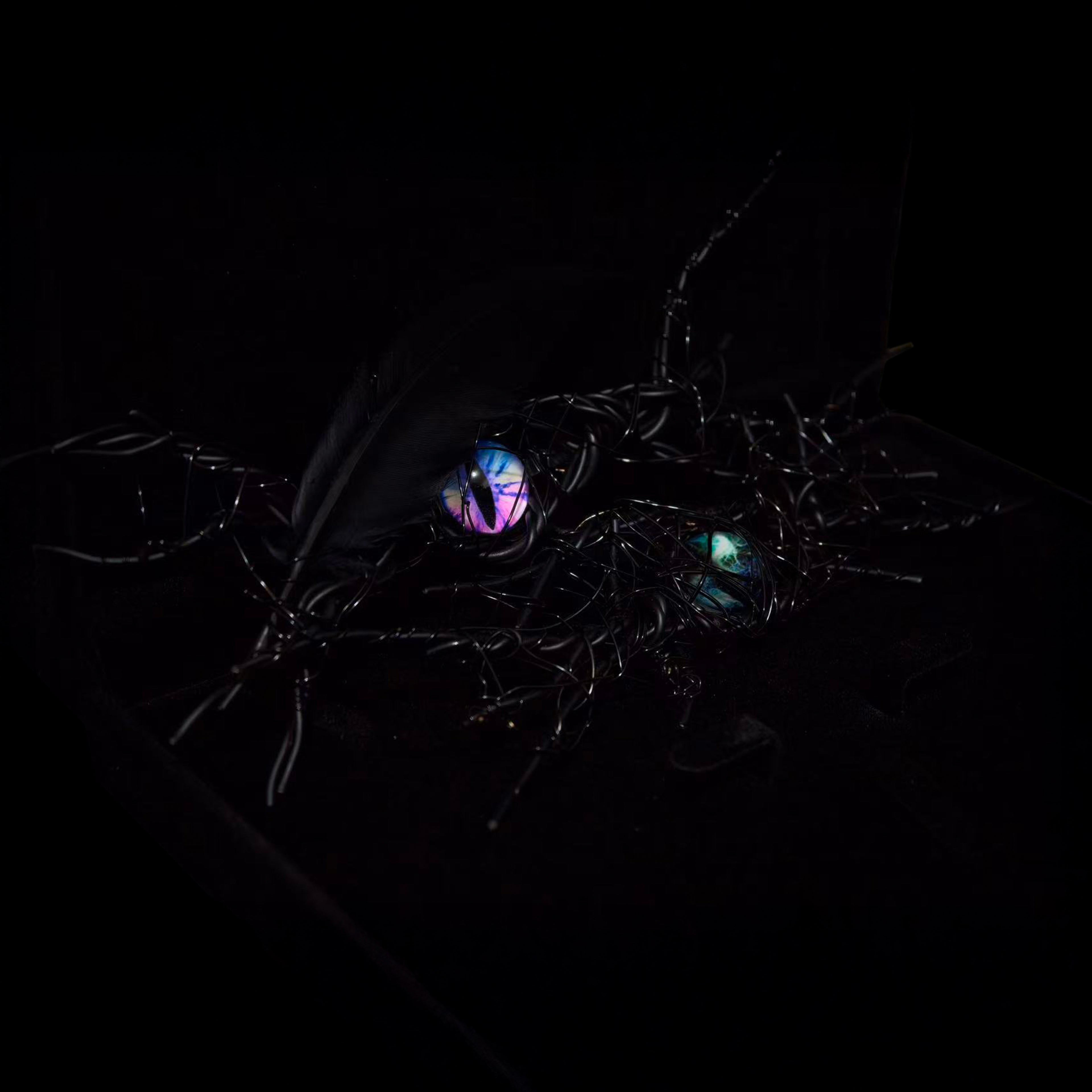 Eye Brooch-Feather