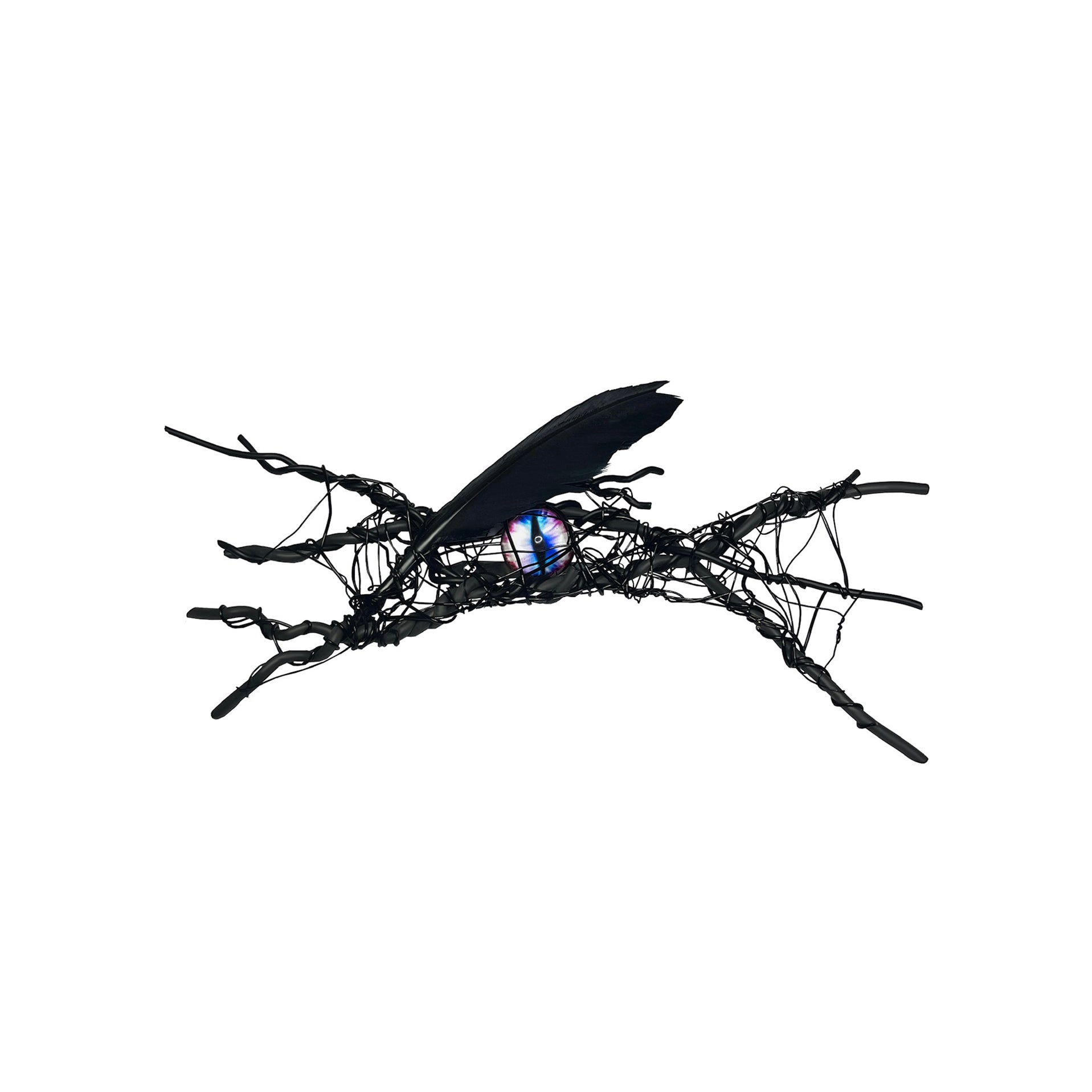 Eye Brooch-Feather